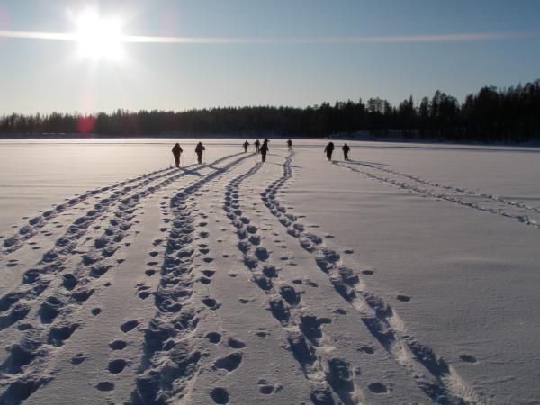 Snowshoeing vacation in Finland