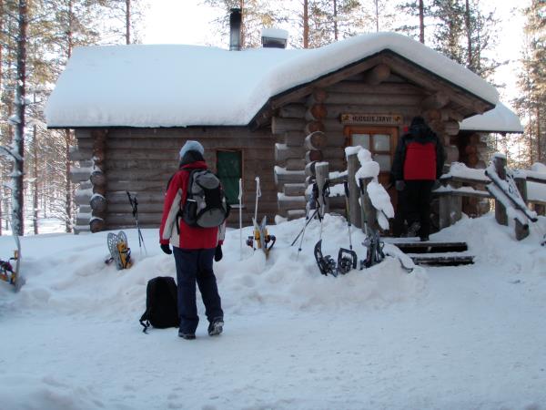 Snowshoeing vacation in Finland