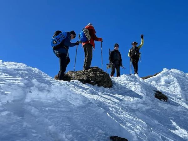 Snowshoeing in the French Alps