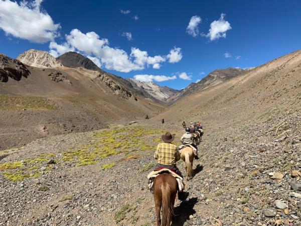 Horse riding across the Andes