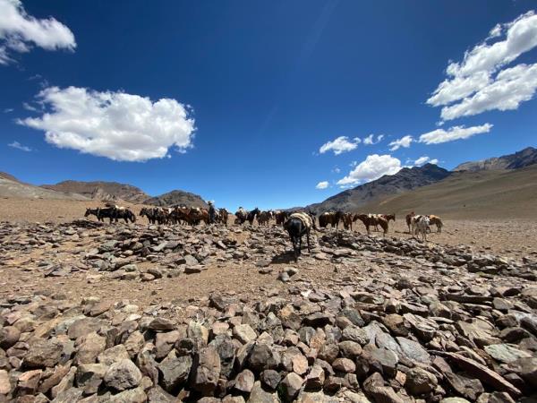 Horse riding across the Andes