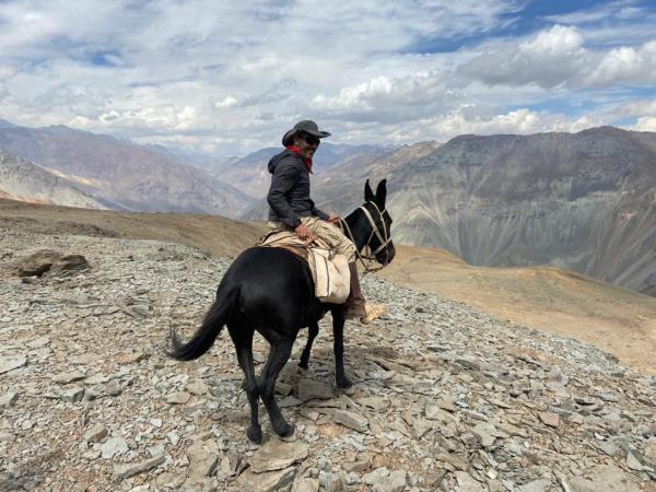 Horse riding across the Andes