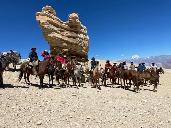 Horse riding across the Andes