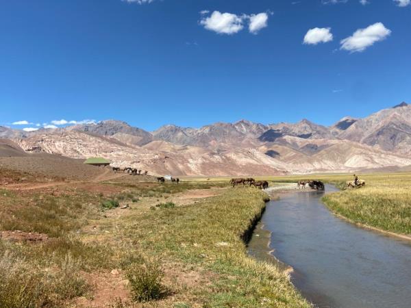 Horse riding across the Andes