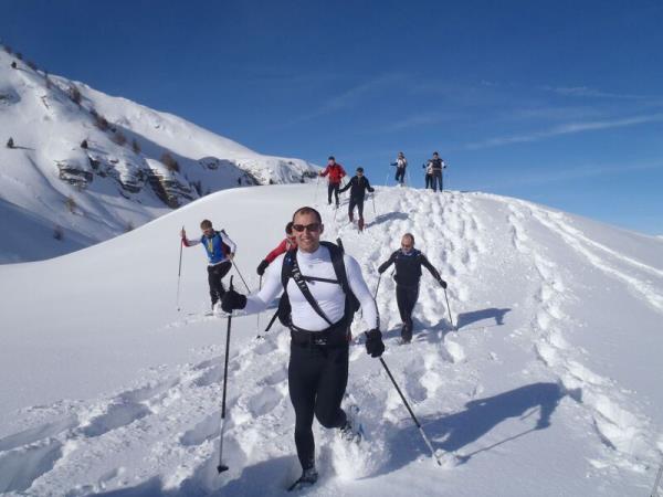 Winter activity vacation in the French Alps