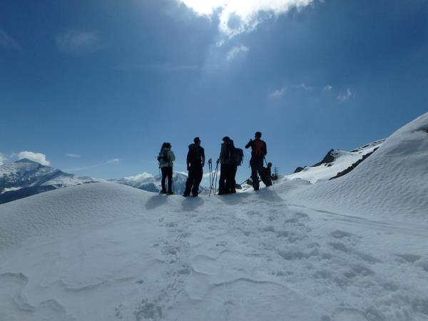 Winter activity vacation in the French Alps