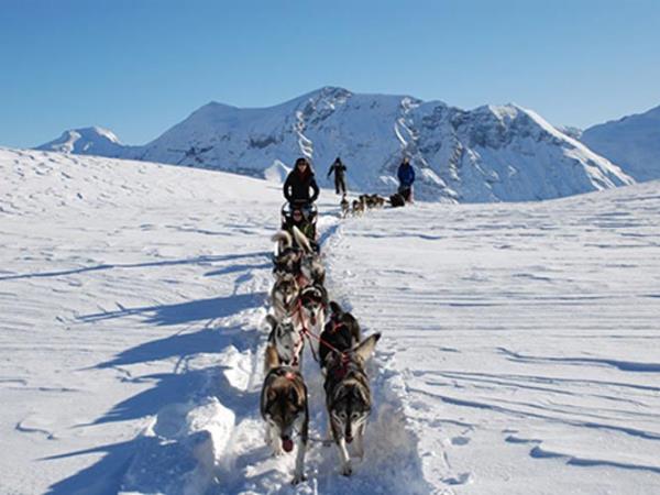 Winter activity vacation in the French Alps