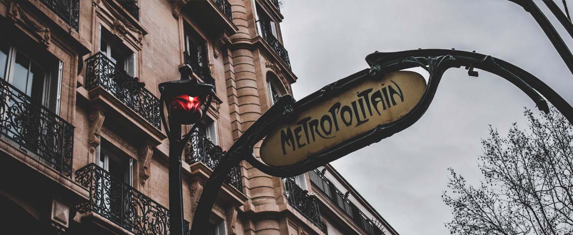 Paris Metro sign