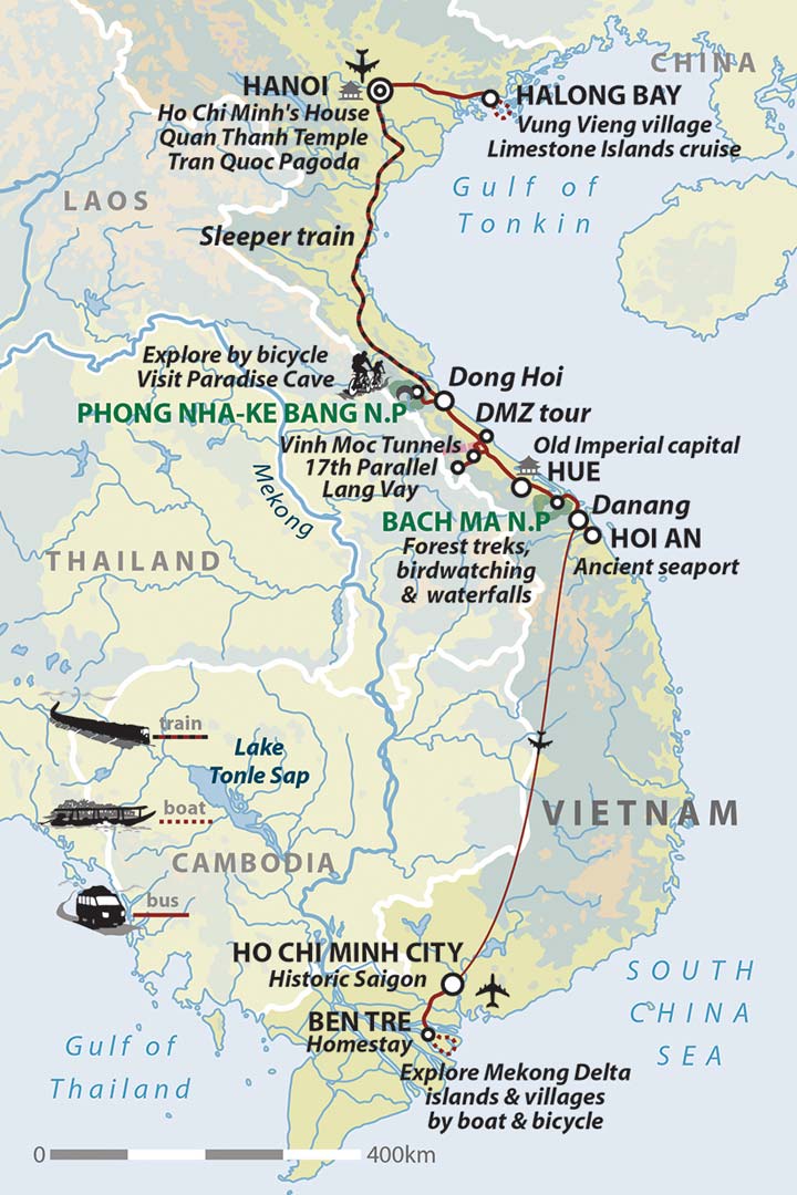 Vietnam National Parks Map